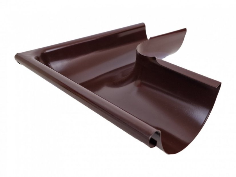 Farbiger Winkel Stahl 333 mm - Variante: Innen, Farbe: RAL 8017 Braun