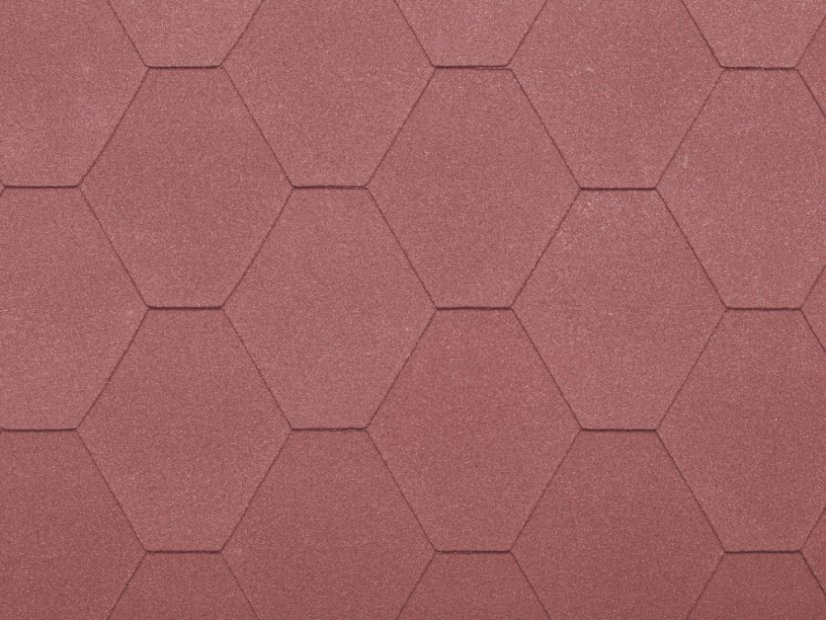 Bitumen dakshingel UNI Strong diamant - Kleur: rood