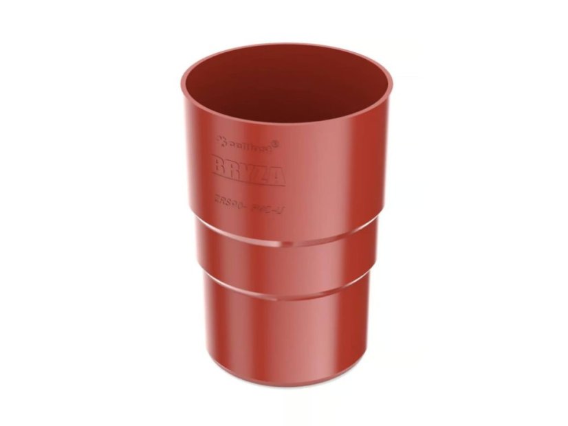 Plastová spojka pre odkvapový zvod PVC 63 mm - Farba: biela