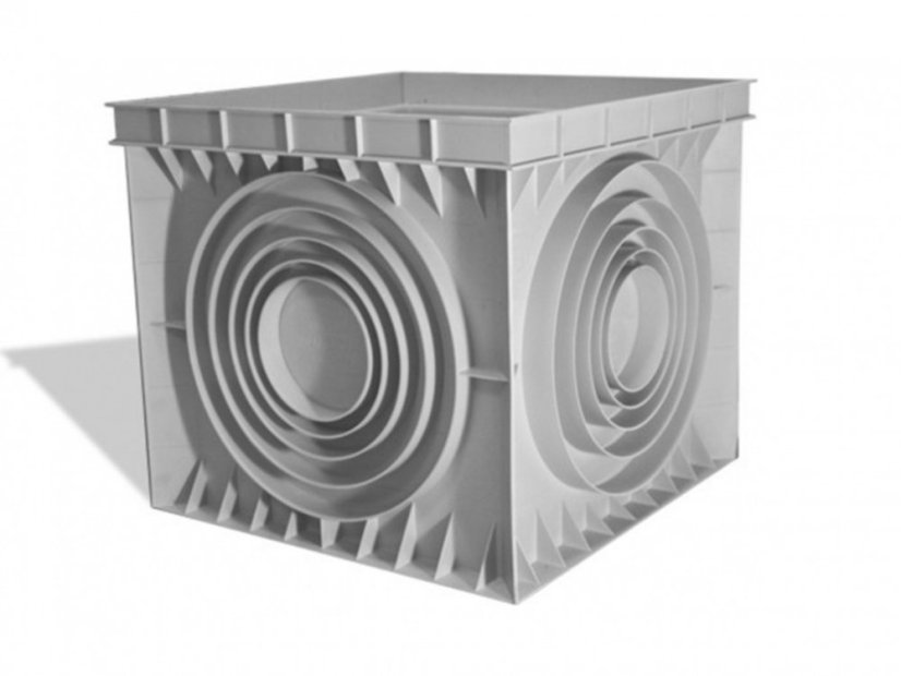 Pozzetto d’ispezione grigio - Dimensione: 300 x 300 mm