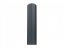 Plechová plotovka Unico oblá - Rozměr: 150 x 11,5 x 0,9 cm, Barva: antracit