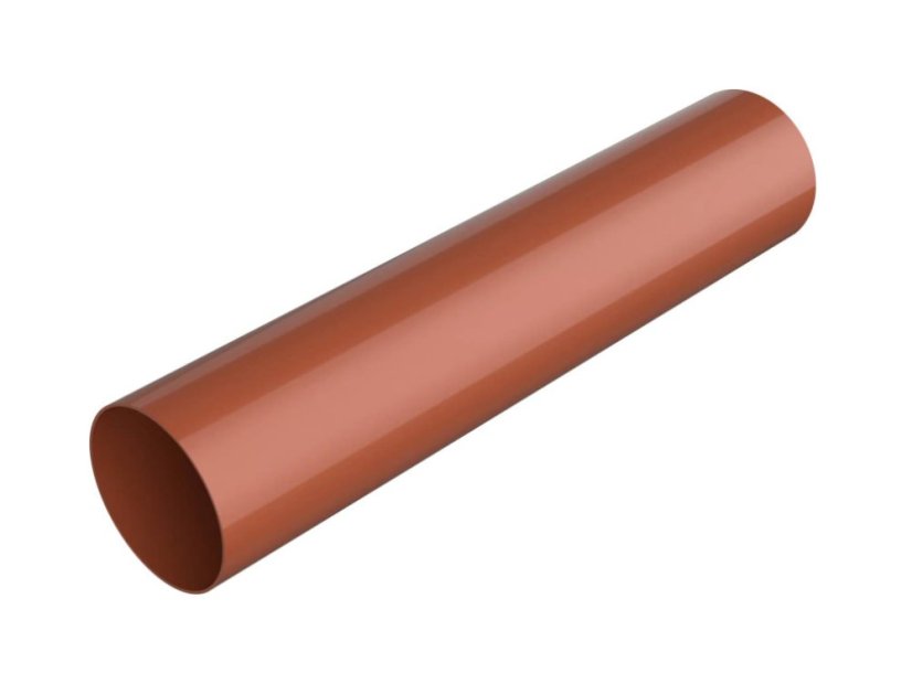 Bajante de PVC 63 mm - Color: marrón