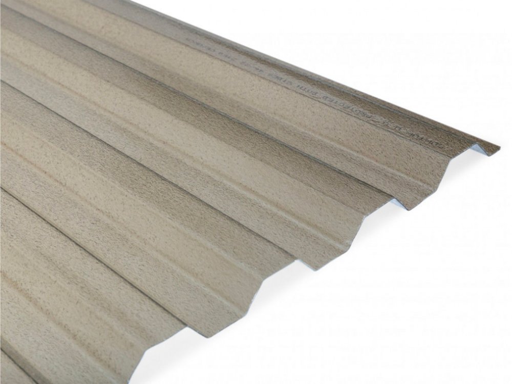 Trapézový polykarbonát bronz s jemnou strukturou - Rozměr: 2000 x 1060 x 0,9 mm