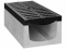 Entwässerungsrinne Beton D400 mit Gussrost - Variante: H400, Breite (cm): 40, Höhe (cm): 40, Länge (cm): 50