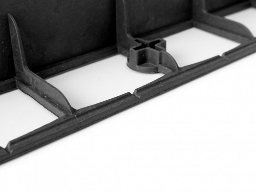 Neviditeľný obrubník Covergarden - Rozmer: 8 x 100 cm, Farba: čierna