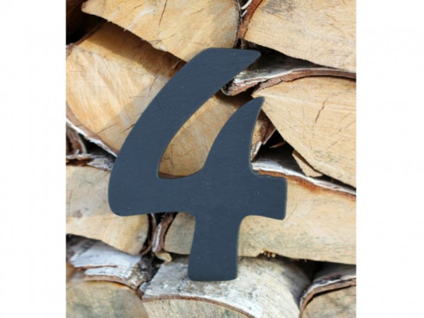 Palából készült házszám nagy - Variáció: számjegy 5