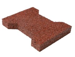 Pavimentazione in gomma con sistema a incastro