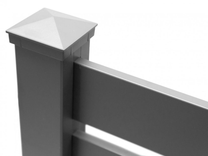 Aluminium schuttingpaal