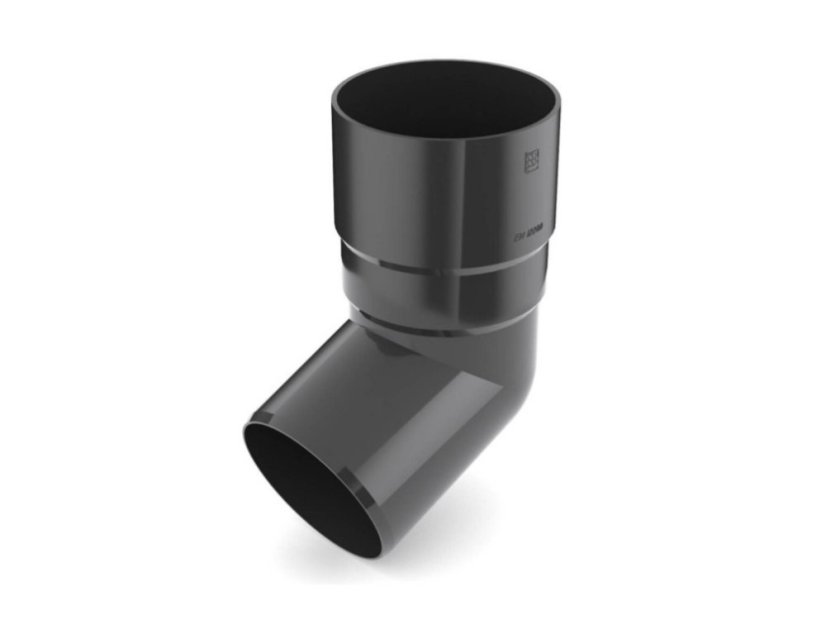 Plastové svodové koleno PVC 90 mm - Barva: černá