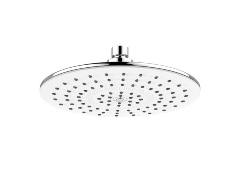Nástěnný sprchový set s baterií a talířovou kulatou sprchou bílý - Varianta: Viana
