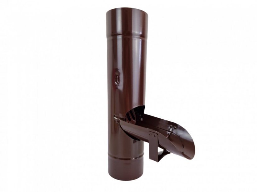 Gekleurde zinken regentonklep 100 mm - Kleur: RAL 7016 antraciet