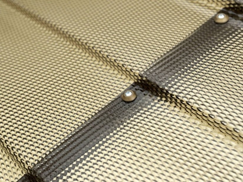 Marquesina de entrada Diamant T-150 - Color: marrón / bronce