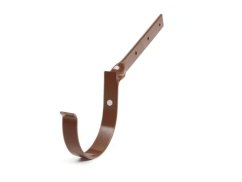 Kovový žlabový hák PVC překroucený 75 mm