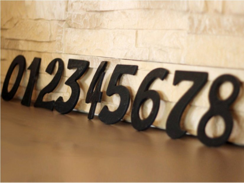 Număr de casă din ardezie mic