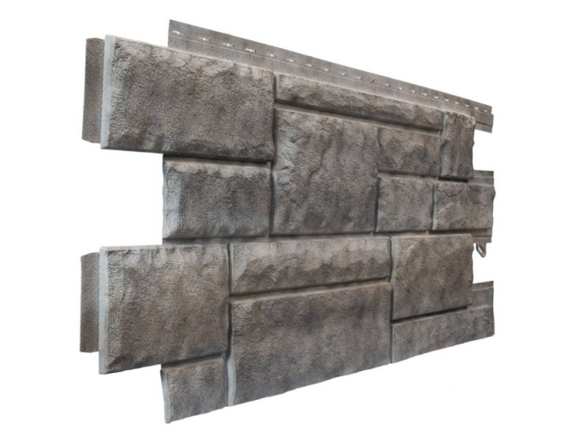 Fassadenverkleidung Cut Stone - Farbe: Smoke White
