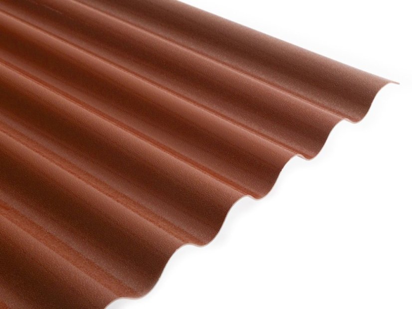 Vlnitá PVC střešní krytina Onduma terakota