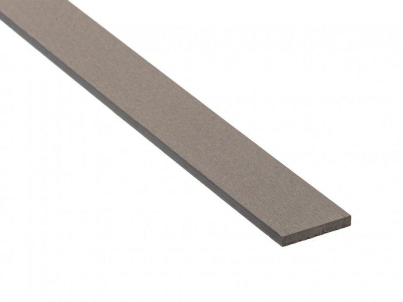 WPC Zaunlatten Brushed grau - Größe: 80 x 12 x 1500 mm