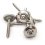 Șurub din inox V2A - Culoare: maro, Dimensiune: 4,5 x 45 mm, Ambalaj (buc.): 20
