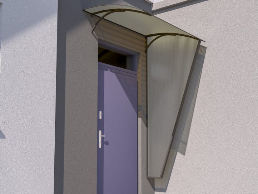 Seitenwand L-160 rechts anthrazit / rauchfarben