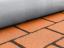 Selbstklebende Bitumen Dachschindel in der Rolle Rollshingle Rechteck | 1 × 5 m - Farbe: Rot