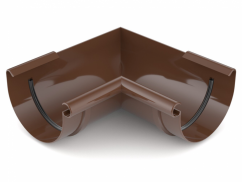 Angle joint de gouttière PVC 75 mm