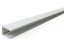 Lemovací profil ALU-U přírodní - Varianta: 10 mm, Rozměr: 6000 x 10 mm