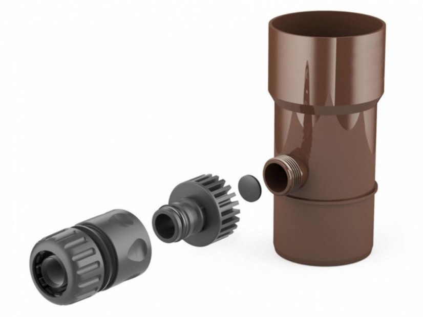 Regendieb aus Kunststoff 63 mm - Farbe: Anthrazit