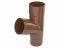 Conexión para bajante de PVC 63 mm - Color: marrón
