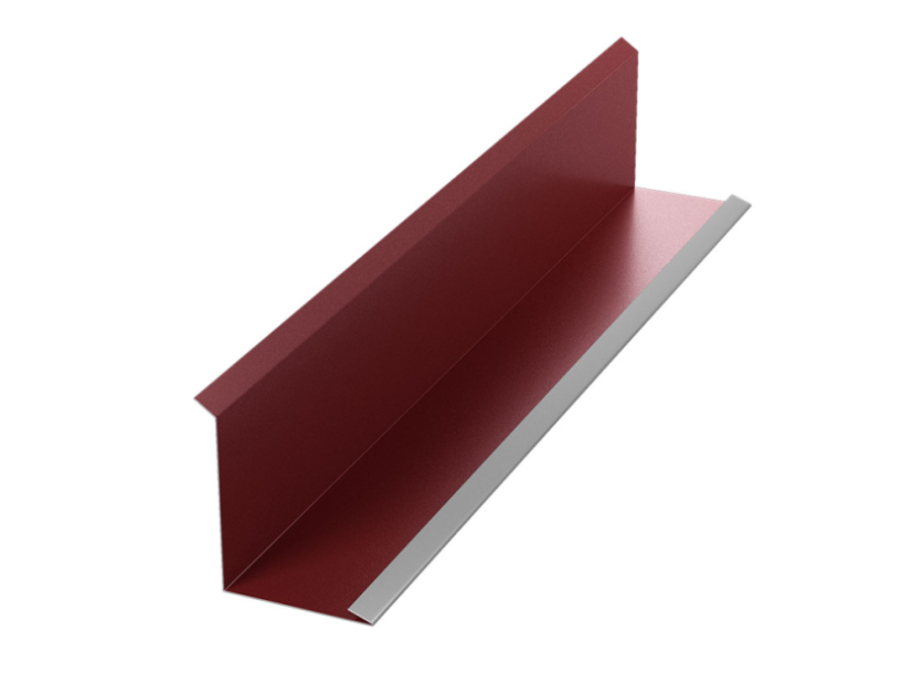 Dolna obróbka do ściany Classic - Kolor: RAL 3011 czerwony