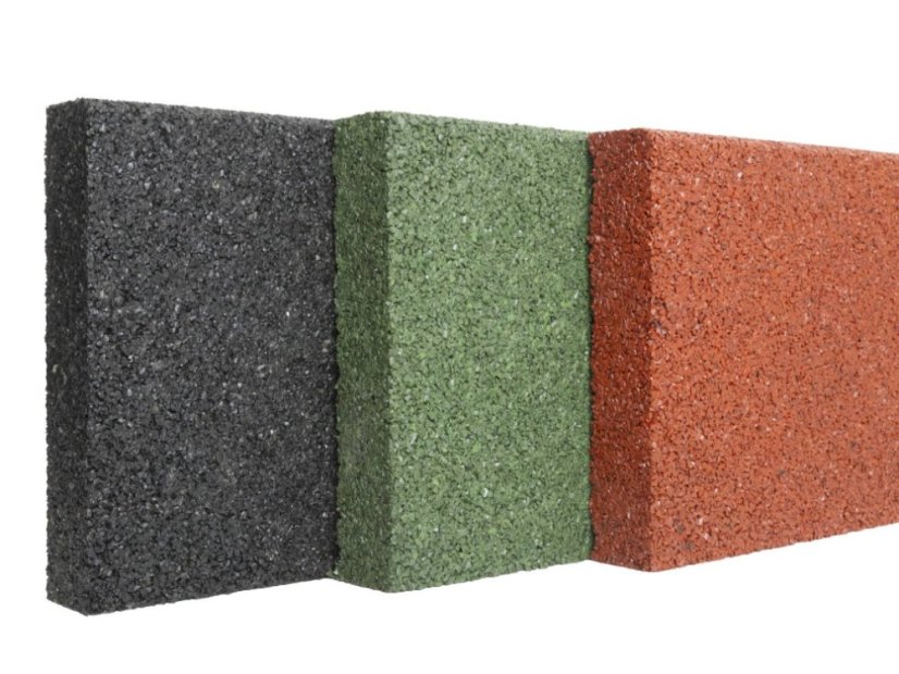 Bordo in gomma - Colore: nero