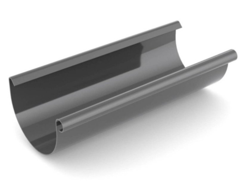 Jgheab de scurgere din PVC 75 mm - Culoare: antracit