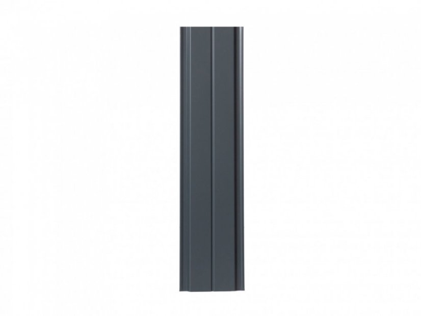 Metalen schuttingplank Spazio recht - Kleur: antraciet, Afmeting: 100 x 11,5 x 0,9 cm