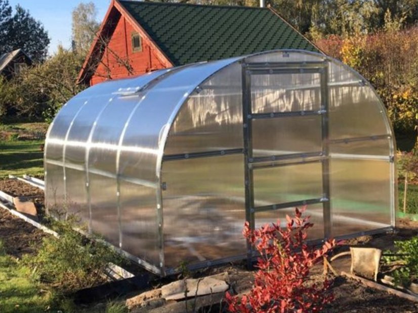 Gewächshaus aus Polycarbonat Baltik - Variante: 4 mm, Größe: 2 x 3 m