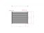 Przęsło aluminiowe szczelinowe - Rozmiar: 2000 x 1000 mm