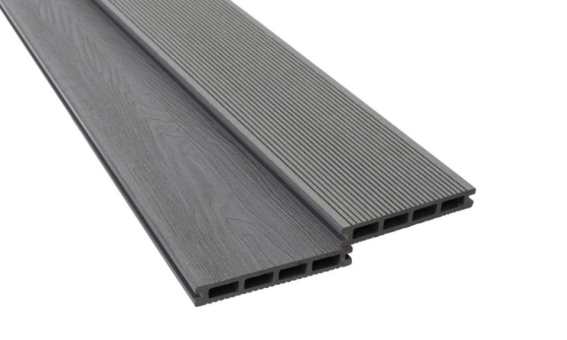 Lame de terrasse WPC Technodeck | 2 m - Couleur: dark grey