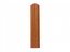 Plechová plotovka Spazio oblá - Rozměr: 100 x 11,5 x 0,9 cm, Barva: zlatý dub