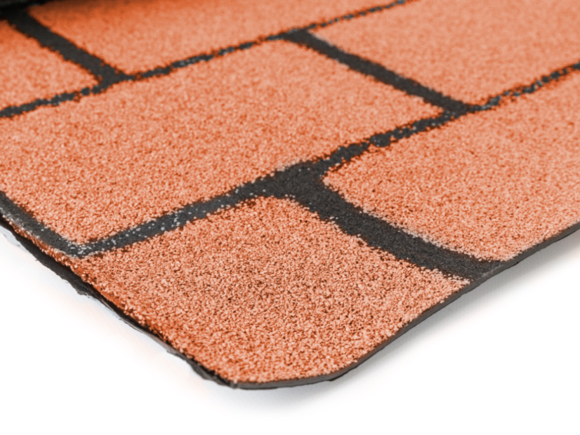 Selbstklebende Bitumen Dachschindel in der Rolle Rollshingle Rechteck | 1 × 5 m - Farbe: Grau