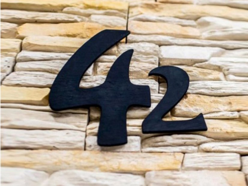 Număr de casă din ardezie mic