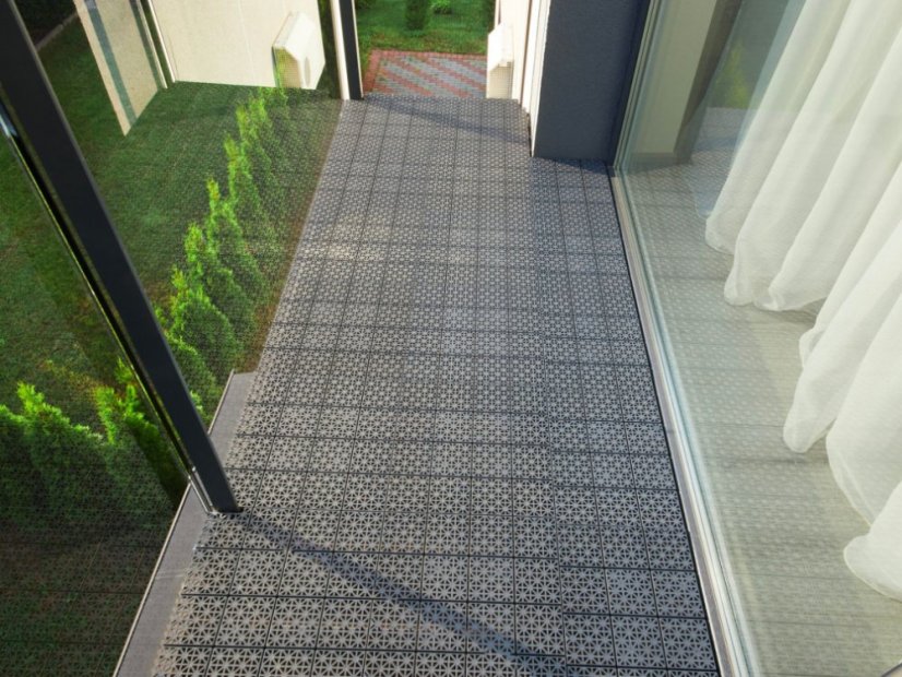 Terasová dlaždice Easygrid - Barva: terakota