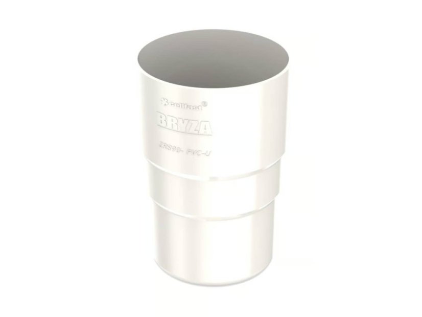 Plastikowa złączka PVC rury spustowej 90 mm - Kolor: brązowy