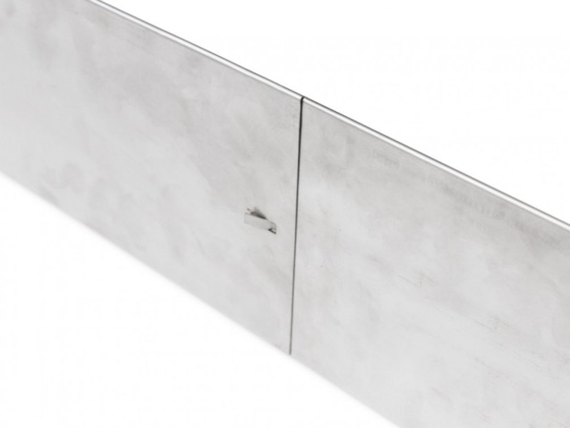 Bordure de jardin en acier inoxydable - Taille: 140 x 2000 x 0,5 mm