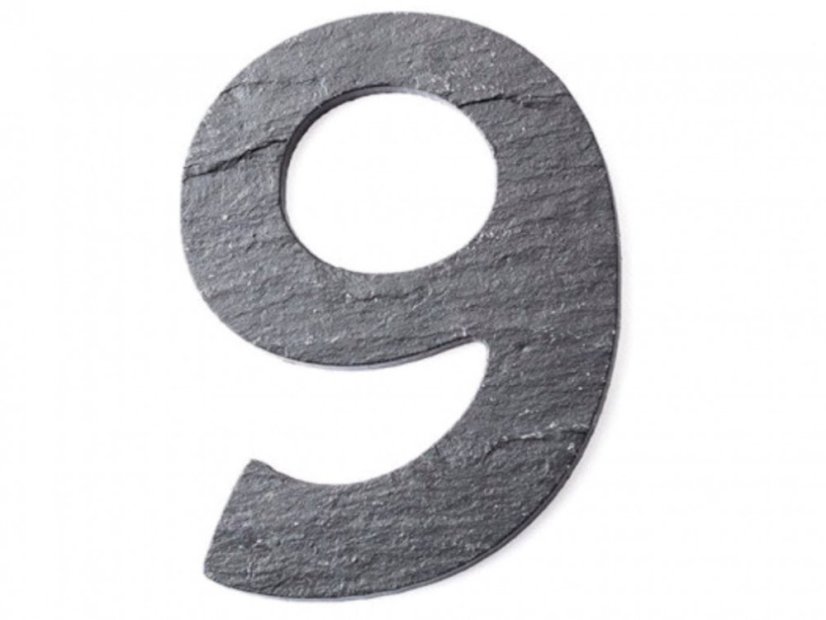 Număr de casă din ardezie mic