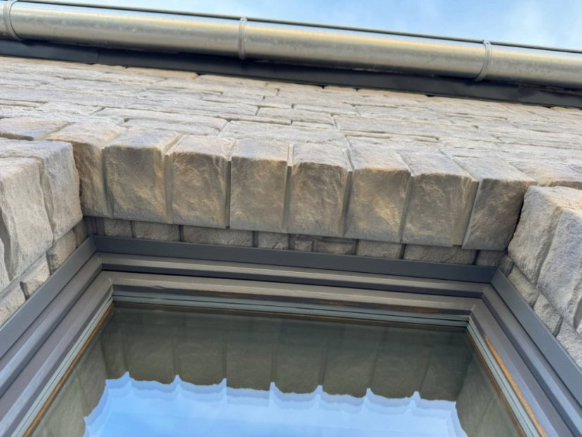 Fassadenverkleidung Cut Stone - Farbe: Smoke White
