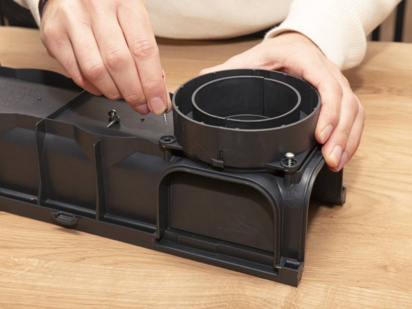 Plastikowy kanał odpływowy A15 z kratką ocynkowaną (zestaw 3 szt.)