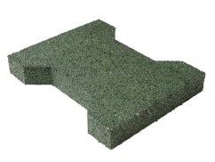 Pavimentazione in gomma con sistema a incastro