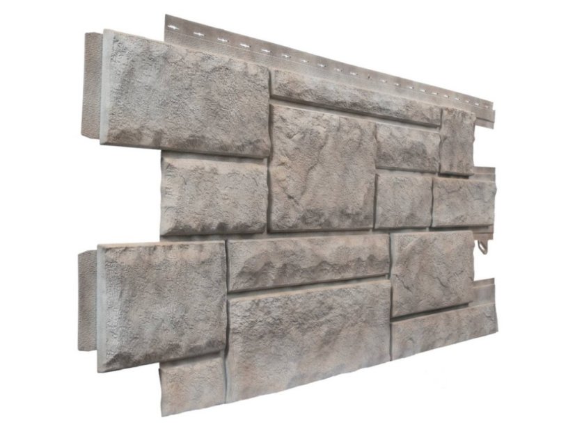 Fassadenverkleidung Cut Stone - Farbe: Smoke White