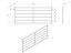 Przęsło Aluminiowe Staket - Rozmiar: 200 x 60 x 2 cm