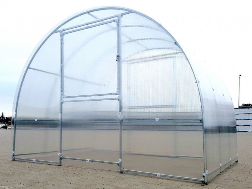 Seră de grădină din policarbonat Easy - Variantă: 4 mm, Dimensiune: 8 x 3 m