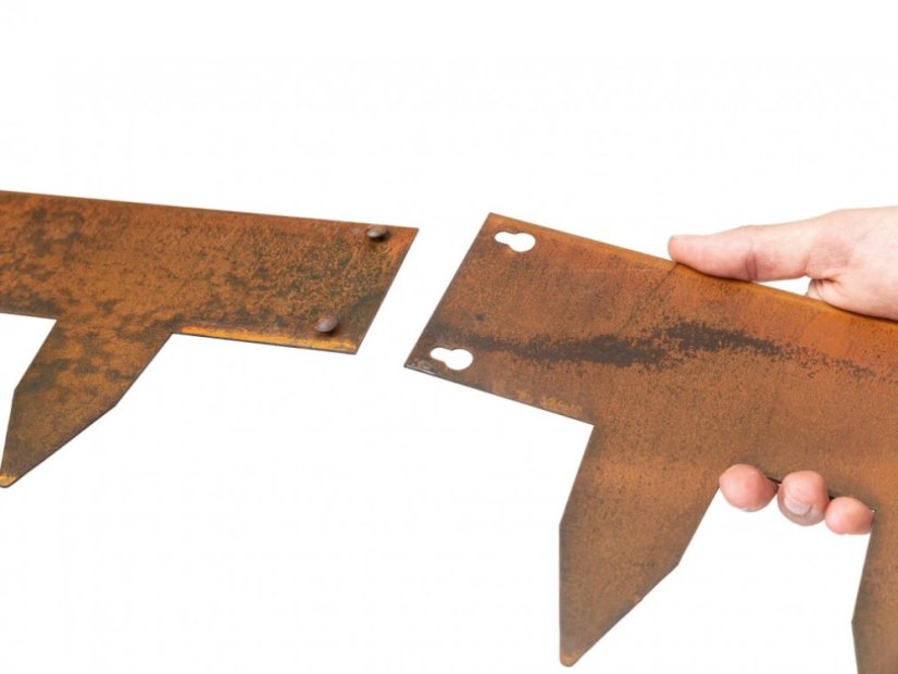 Neviditeľný obrubník Corten
