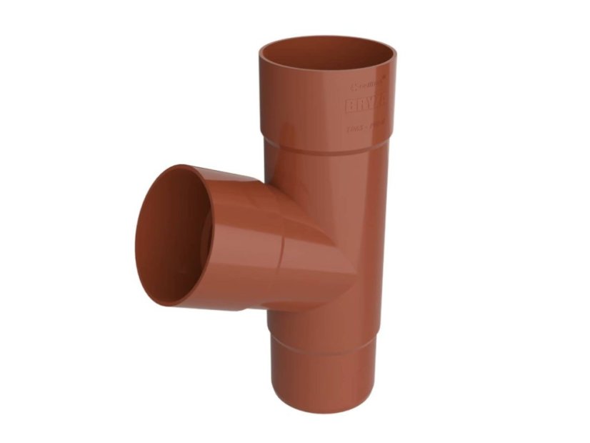 Műanyag csőelágazás 63 mm - Szín: antracit